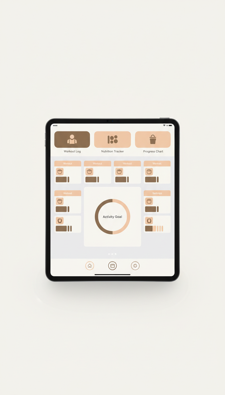 Digital Fitness Planner App for iPad