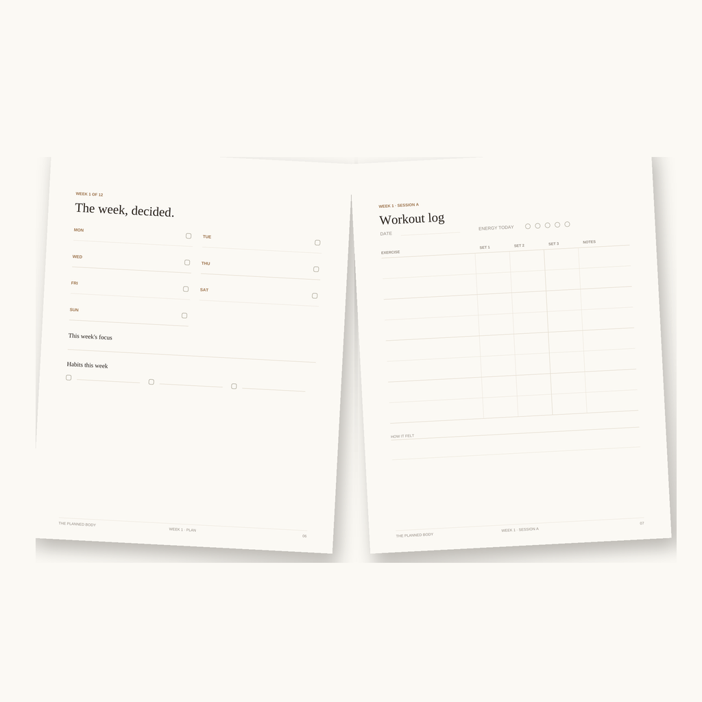 The 12-Week Strength Planner - ThePlannedBody
