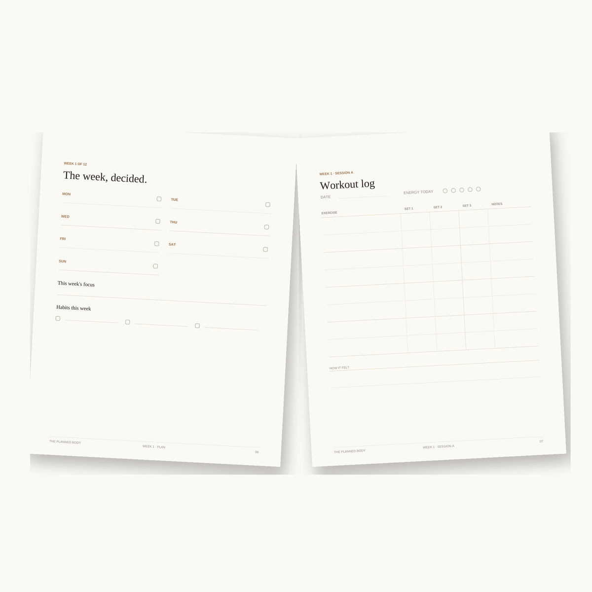 The 12-Week Strength Planner - ThePlannedBody