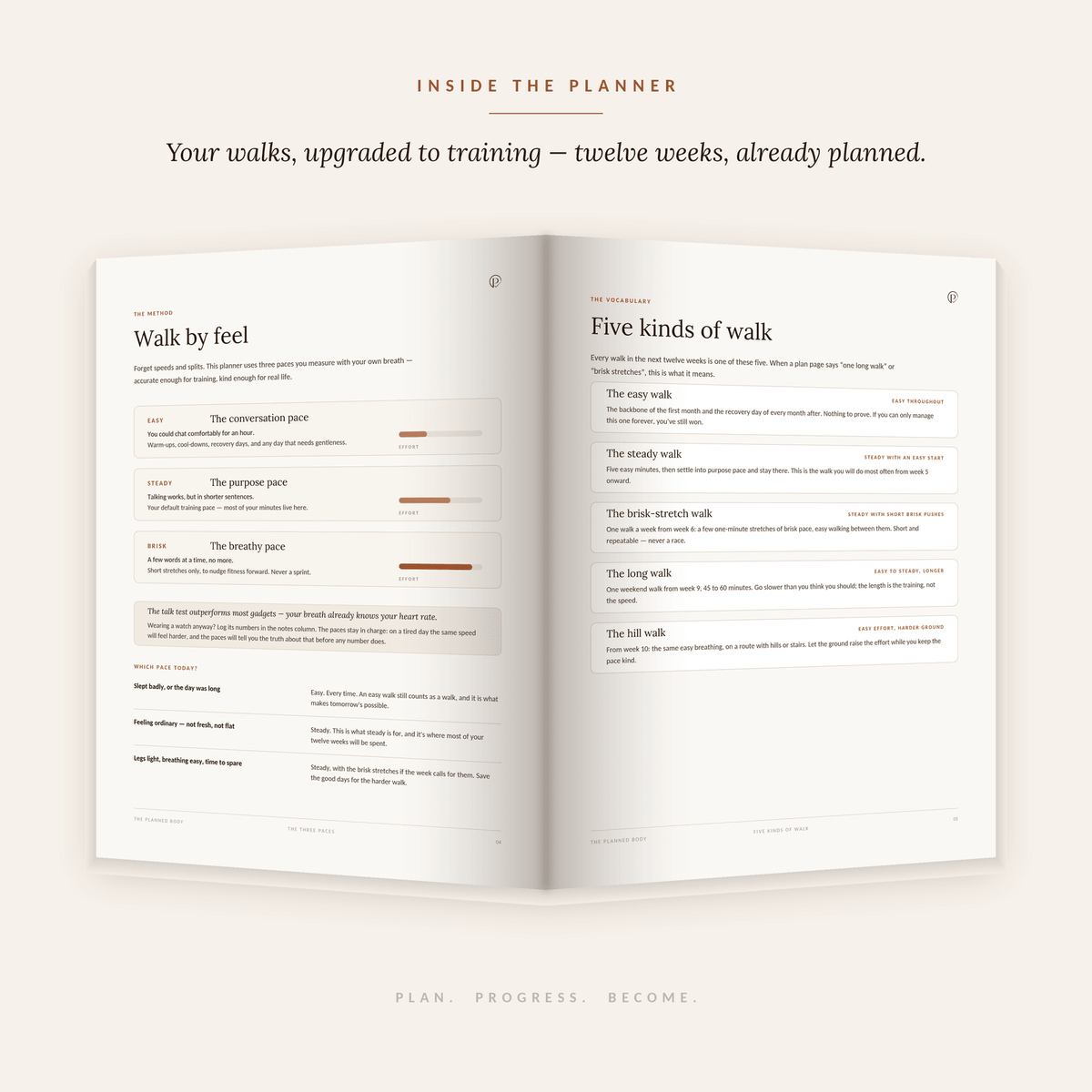 The 12-Week Walking Planner - ThePlannedBody