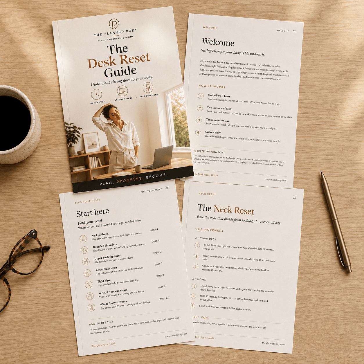 The Desk Reset Guide - ThePlannedBody