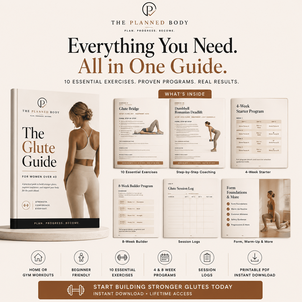 The Glute Guide for Women Over 40 - ThePlannedBody