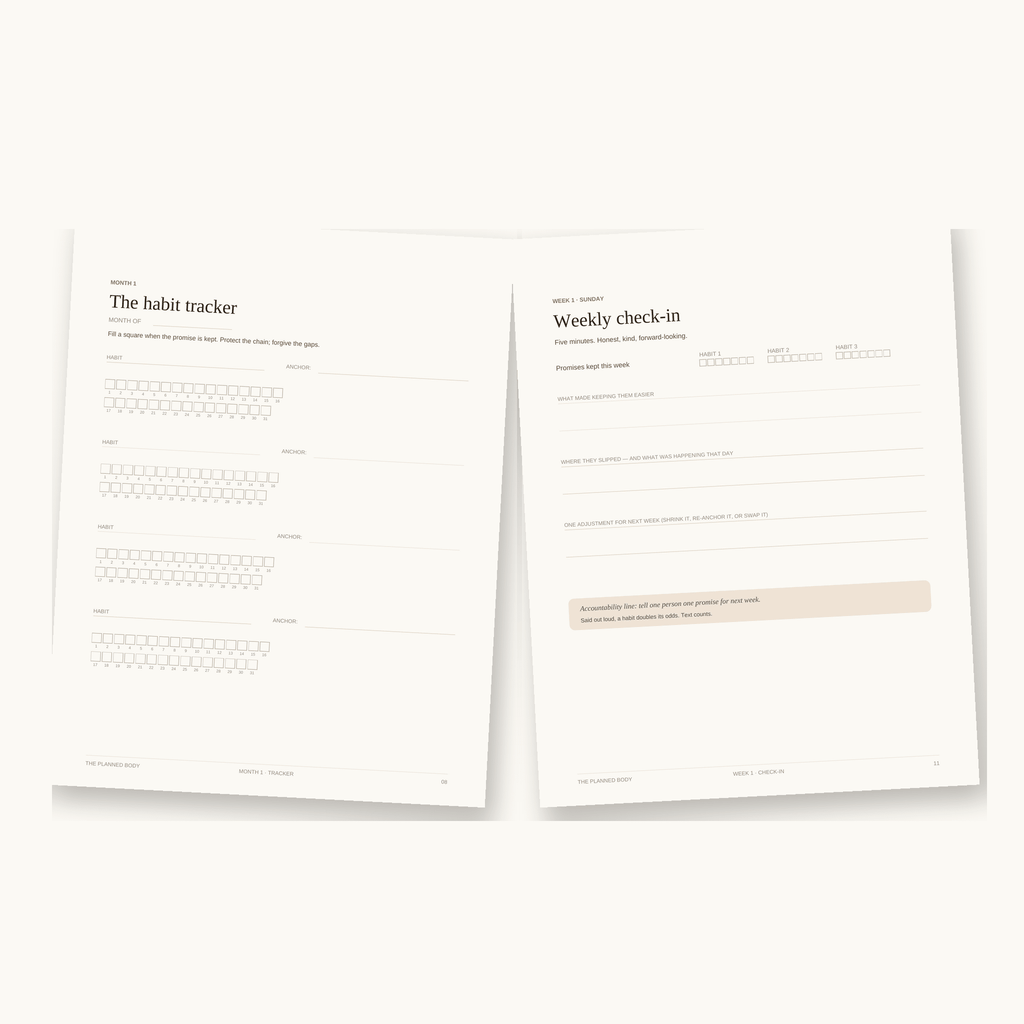 The Healthy Habits Workbook - ThePlannedBody