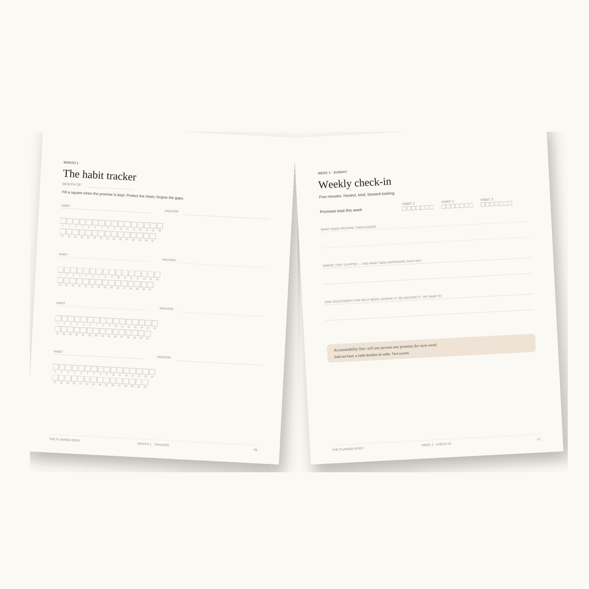 The Healthy Habits Workbook - ThePlannedBody