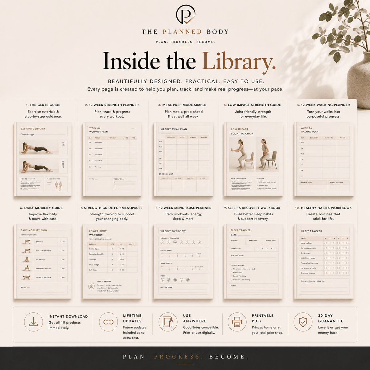 The Planned Body Complete Library - ThePlannedBody