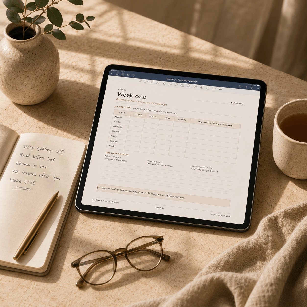 The Sleep & Recovery Workbook - ThePlannedBody